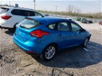 2015 Ford Focus Se Blue vin: 1FADP3K22FL237762