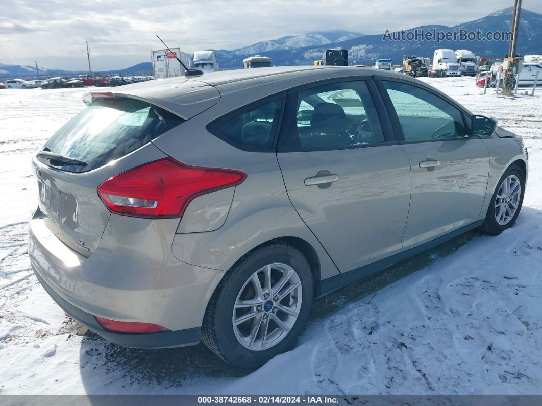 2016 Ford Focus Se Золотой vin: 1FADP3K22GL263506