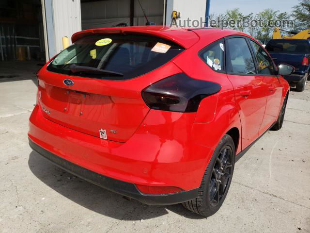 2016 Ford Focus Se Red vin: 1FADP3K22GL333120