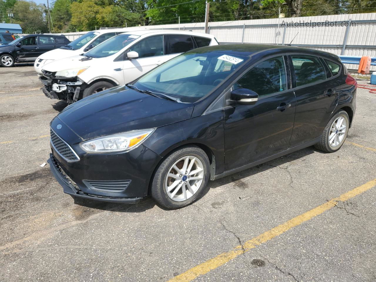 2017 Ford Focus Se Black vin: 1FADP3K22HL232516