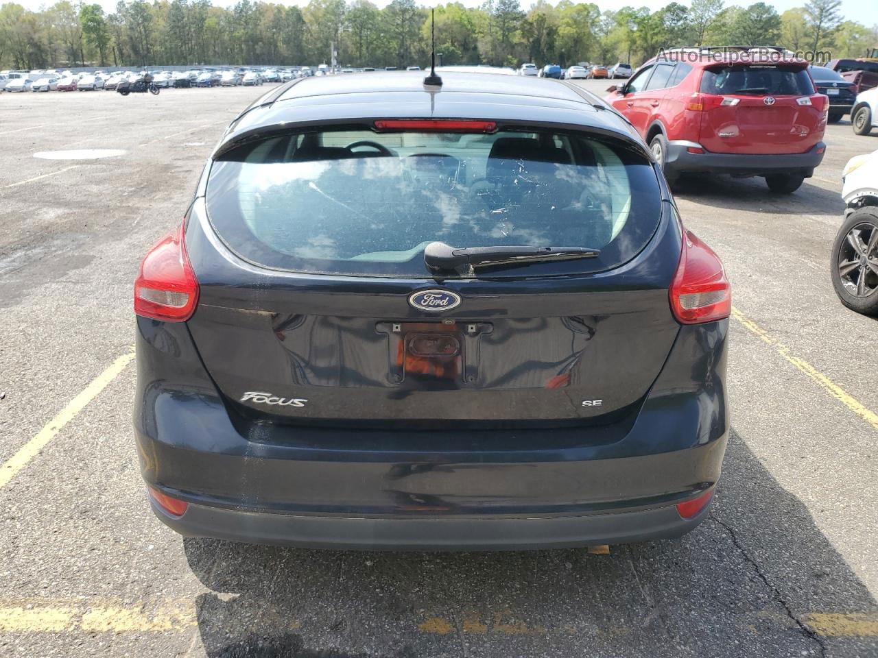 2017 Ford Focus Se Black vin: 1FADP3K22HL232516