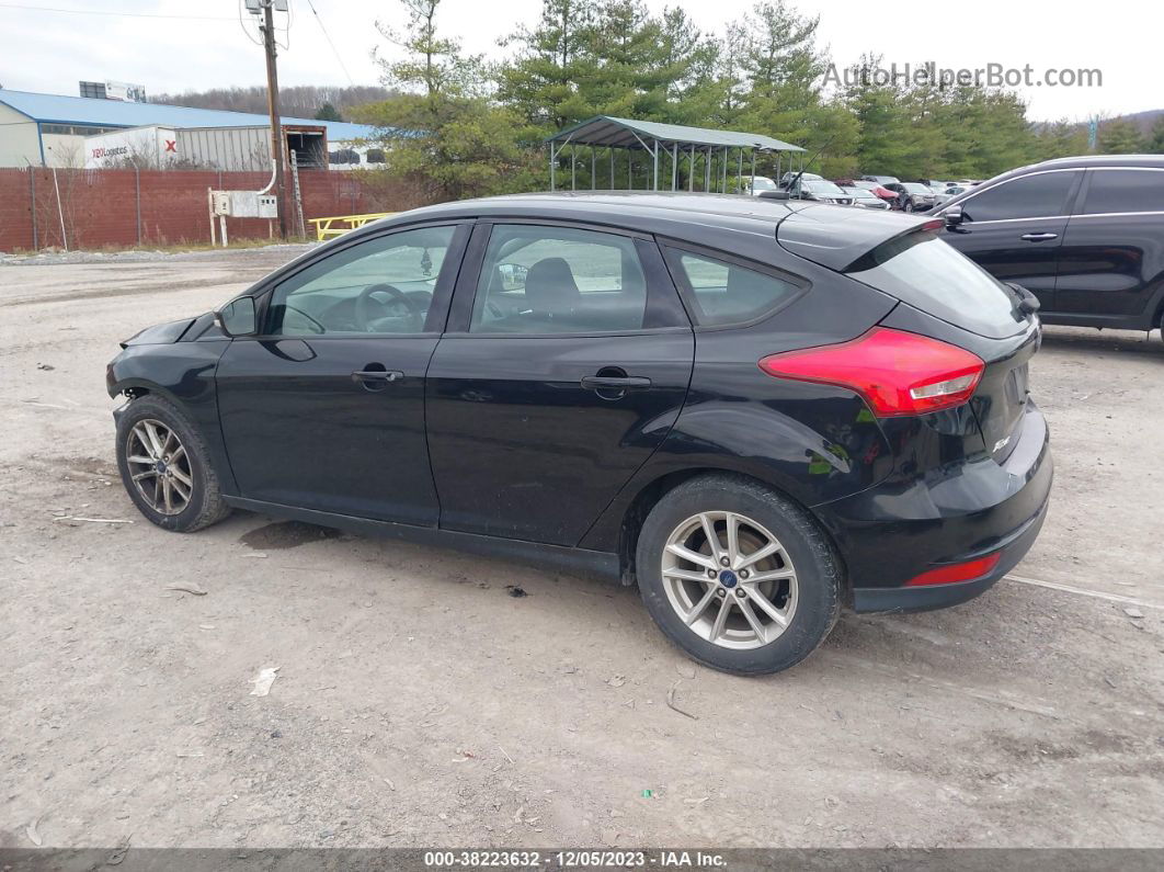 2017 Ford Focus Se Black vin: 1FADP3K22HL259733