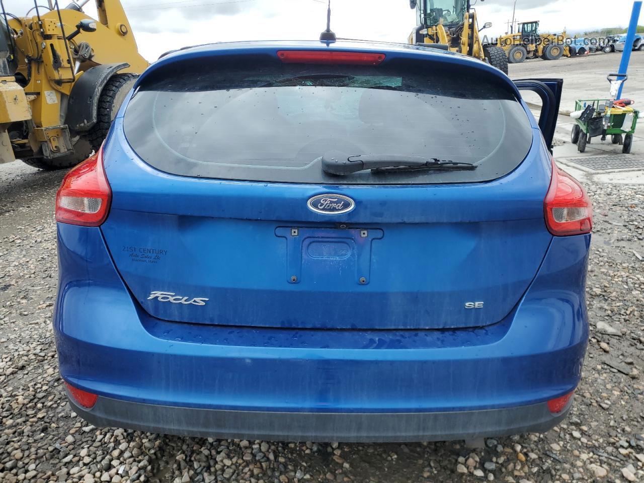 2018 Ford Focus Se Blue vin: 1FADP3K22JL260886