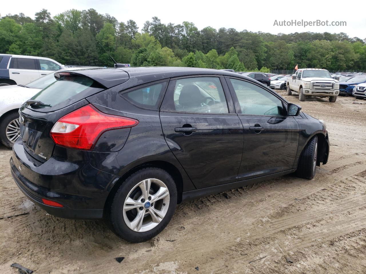 2013 Ford Focus Se Black vin: 1FADP3K23DL112847