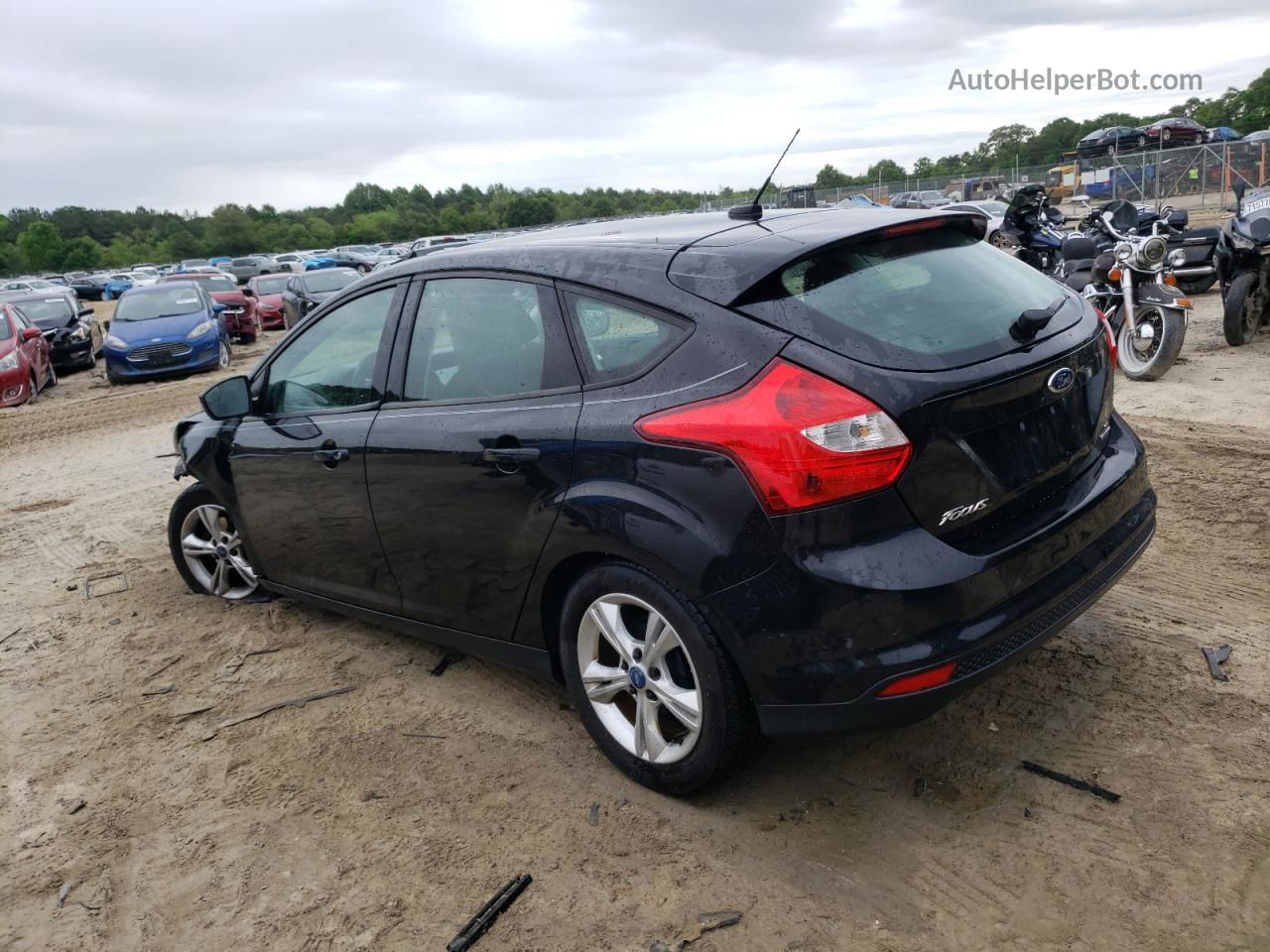 2013 Ford Focus Se Black vin: 1FADP3K23DL112847