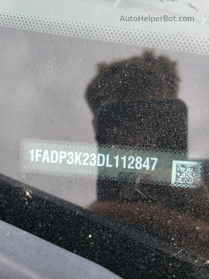 2013 Ford Focus Se Black vin: 1FADP3K23DL112847