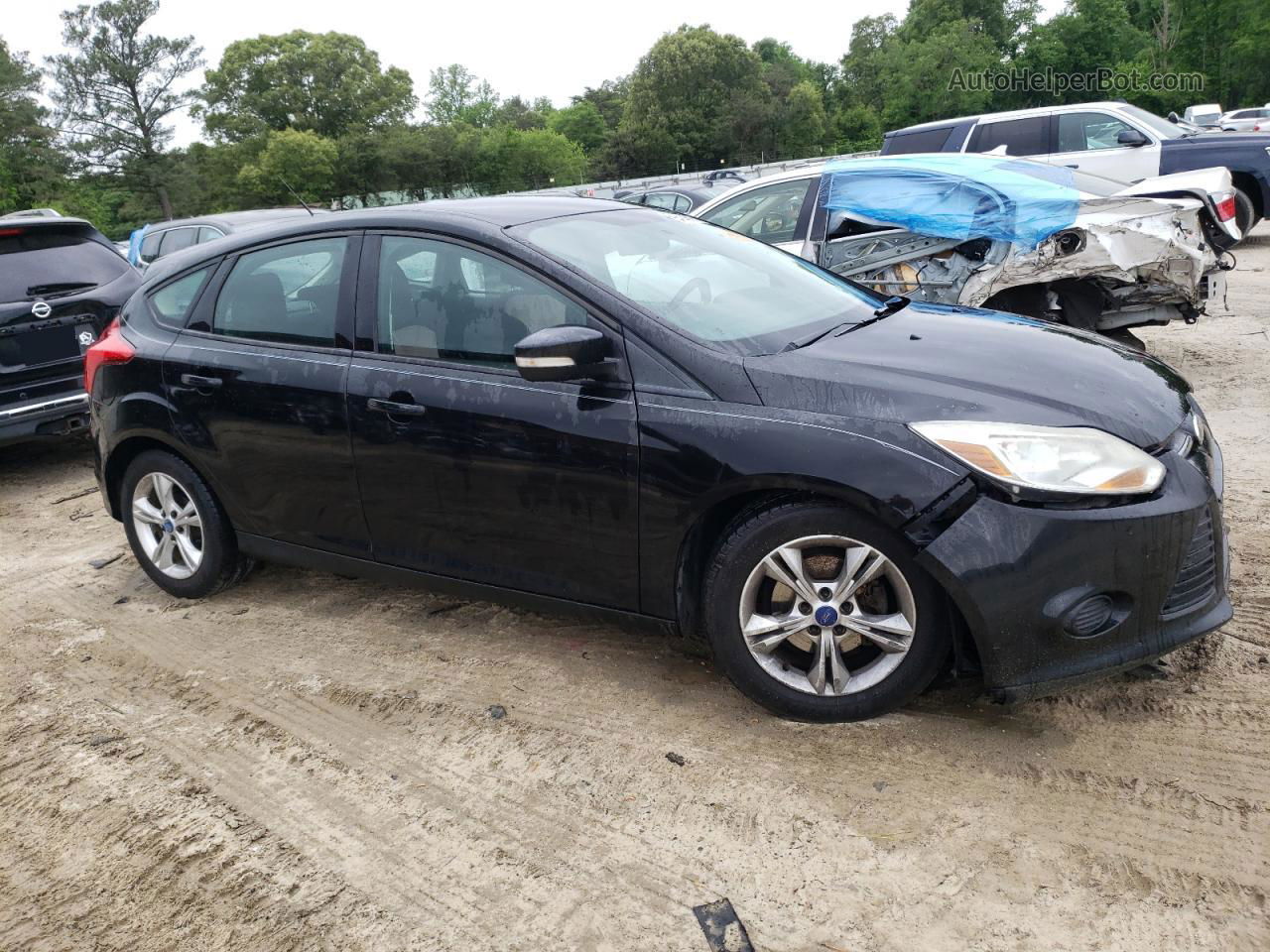 2013 Ford Focus Se Black vin: 1FADP3K23DL112847