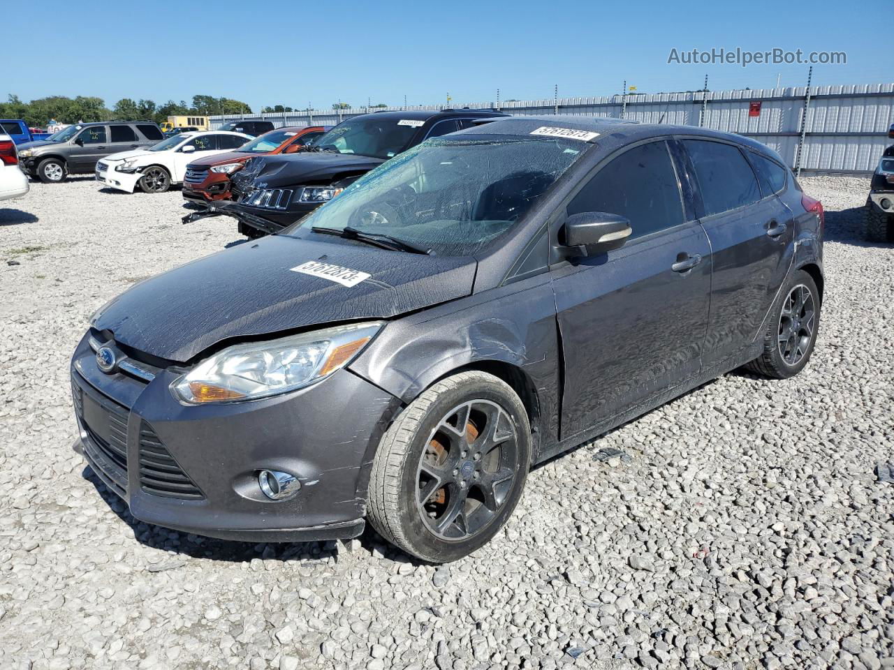 2013 Ford Focus Se Gray vin: 1FADP3K23DL115800