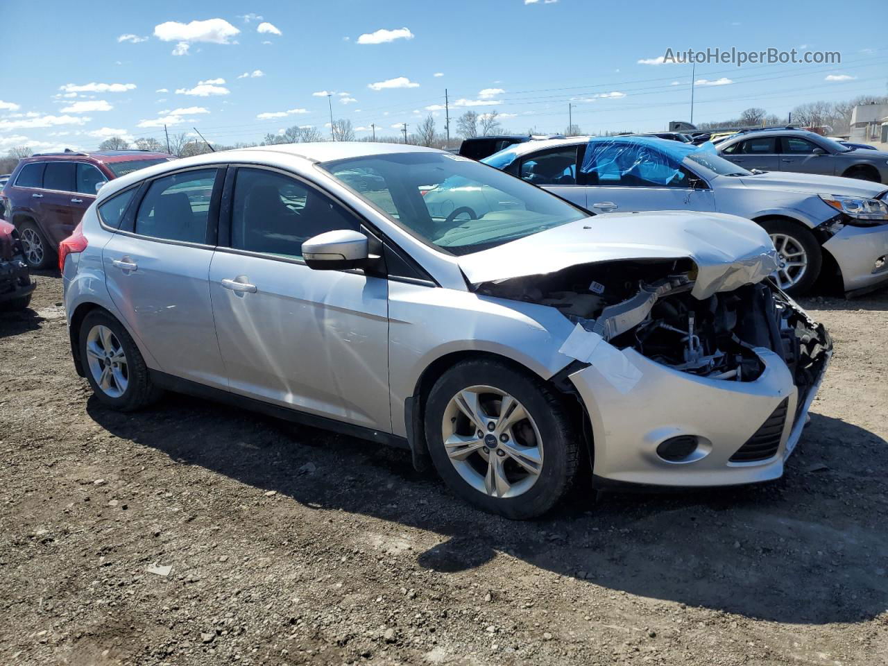 2013 Ford Focus Se Серебряный vin: 1FADP3K23DL204444