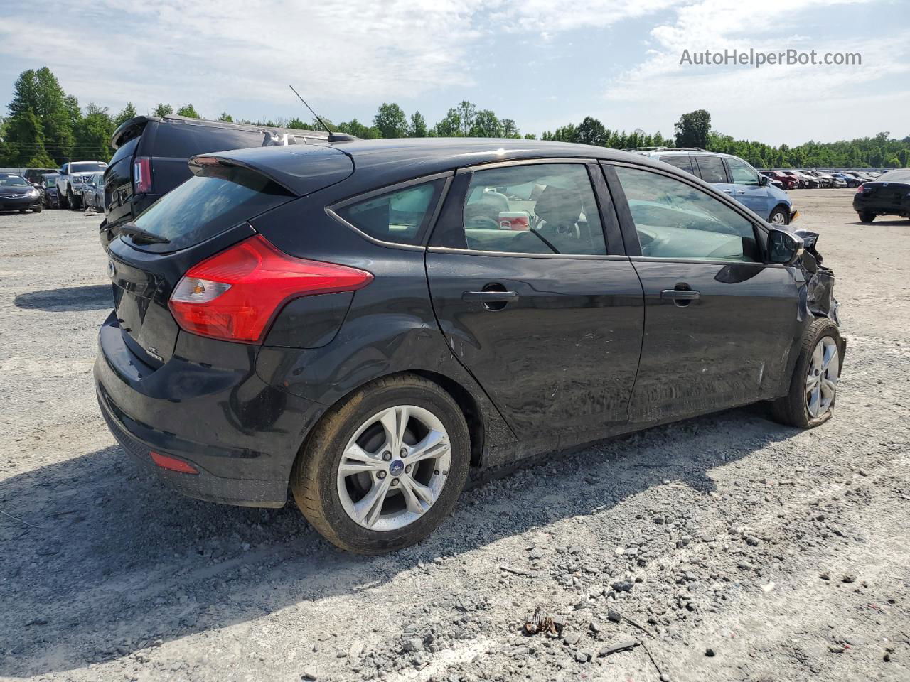 2013 Ford Focus Se Black vin: 1FADP3K23DL247584