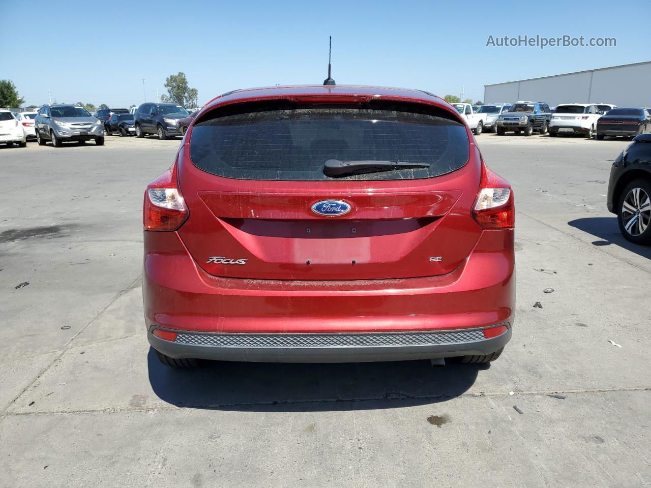 2013 Ford Focus Se Red vin: 1FADP3K23DL271559