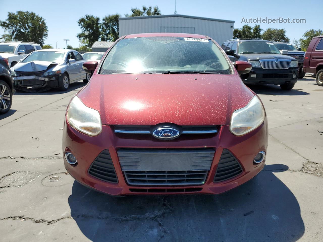 2013 Ford Focus Se Red vin: 1FADP3K23DL271559