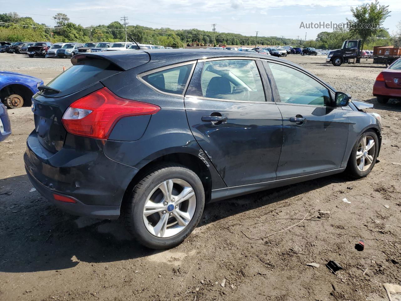 2013 Ford Focus Se Black vin: 1FADP3K23DL305144