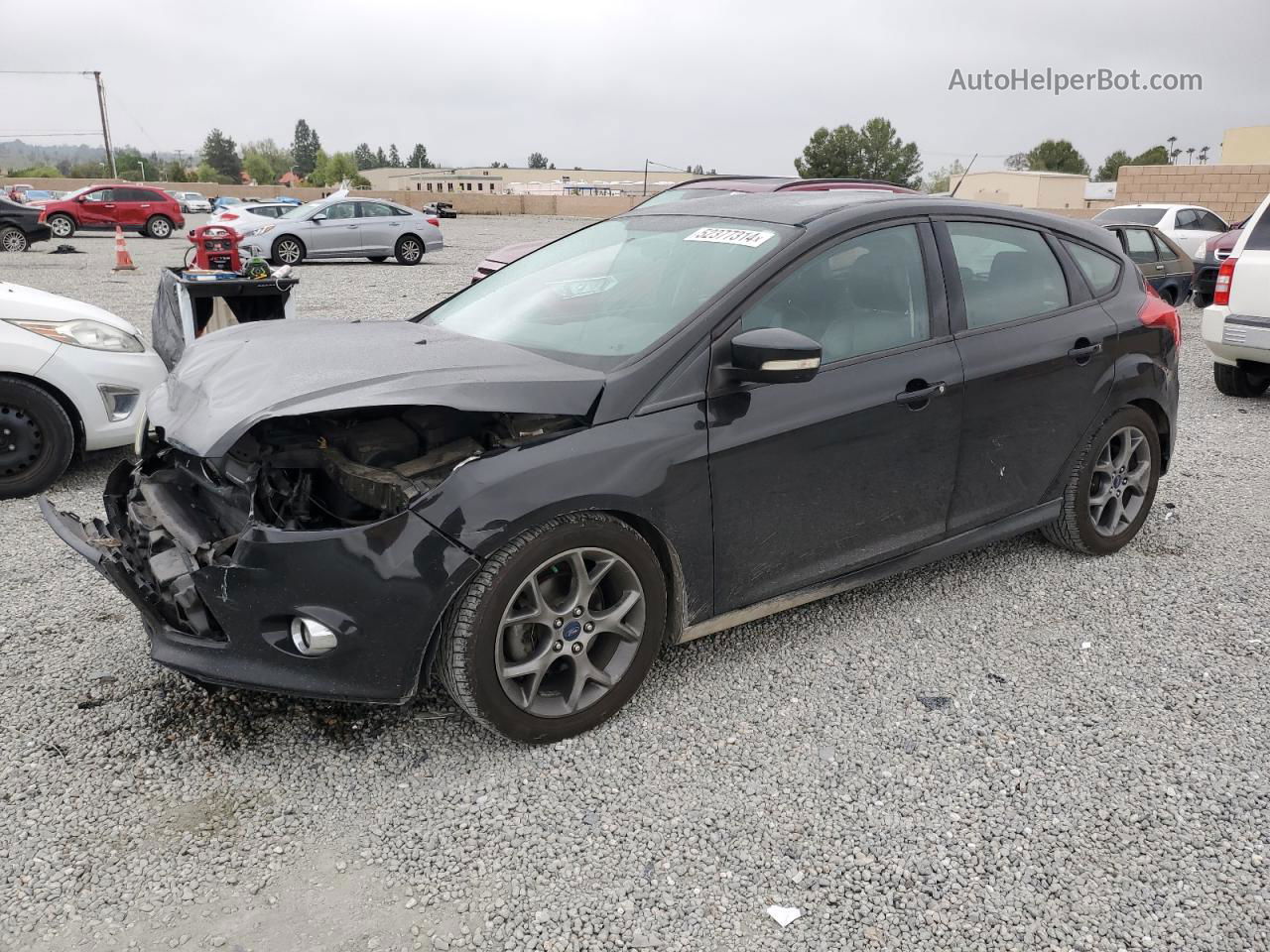 2014 Ford Focus Se Black vin: 1FADP3K23EL138981