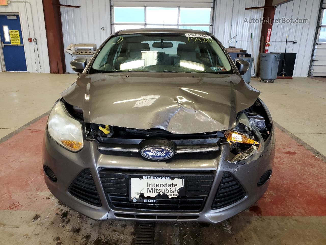 2014 Ford Focus Se Gray vin: 1FADP3K23EL159281