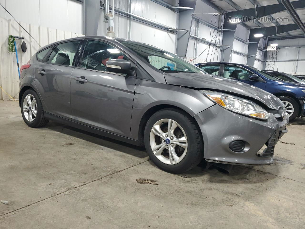 2014 Ford Focus Se Gray vin: 1FADP3K23EL209595