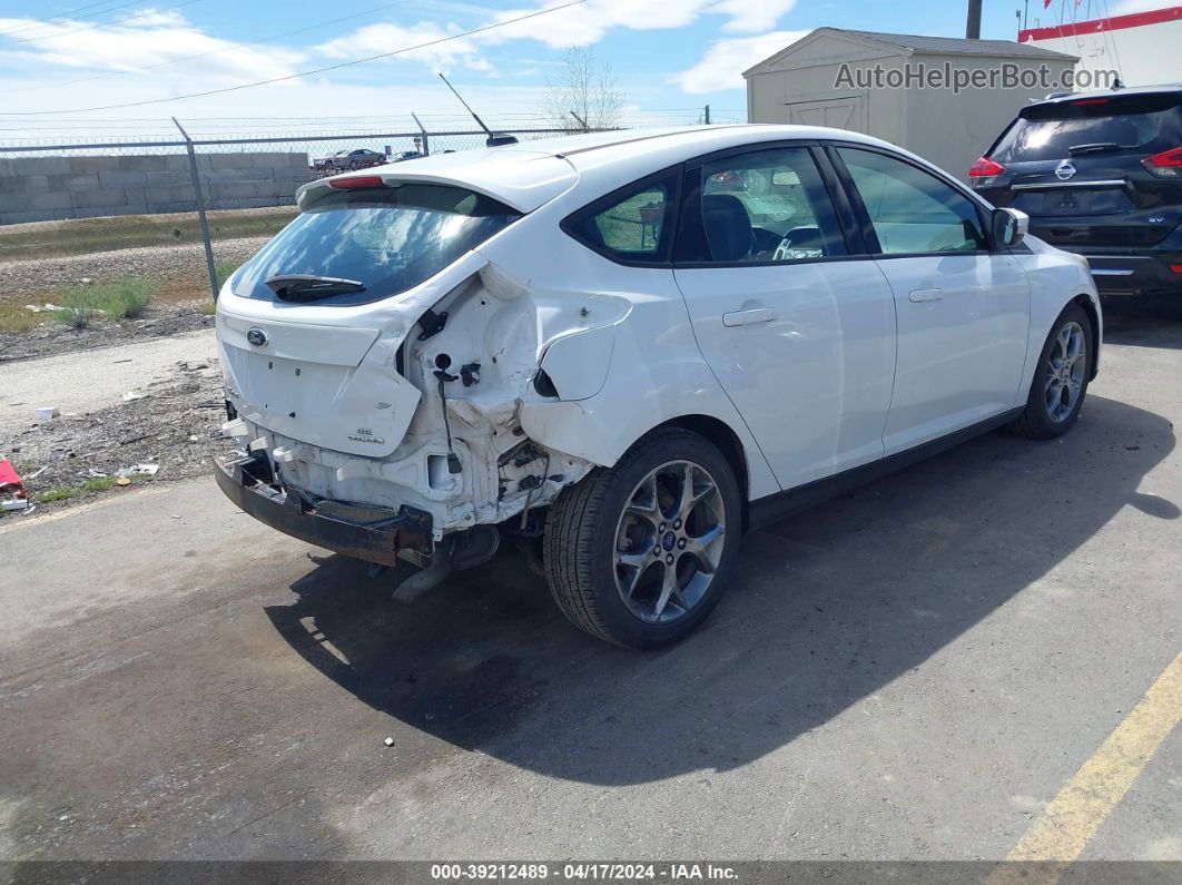 2014 Ford Focus Se White vin: 1FADP3K23EL227465