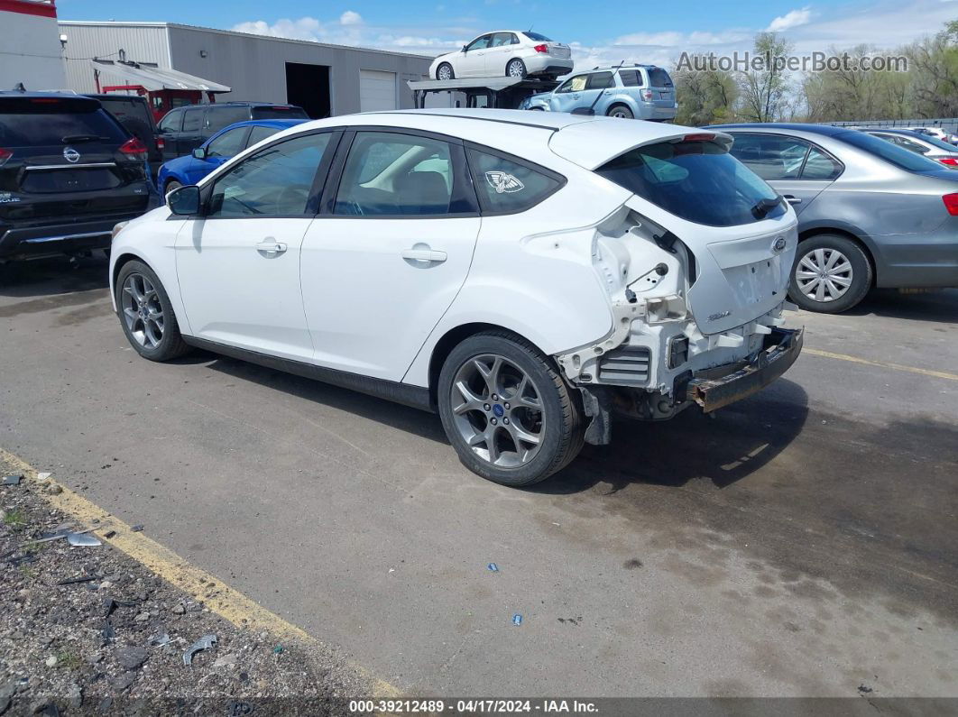 2014 Ford Focus Se White vin: 1FADP3K23EL227465