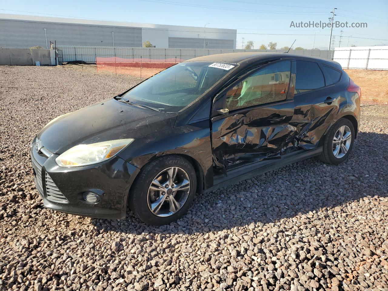 2014 Ford Focus Se Black vin: 1FADP3K23EL239681