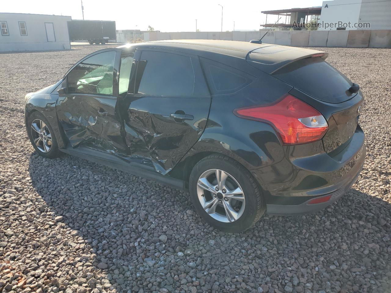 2014 Ford Focus Se Black vin: 1FADP3K23EL239681