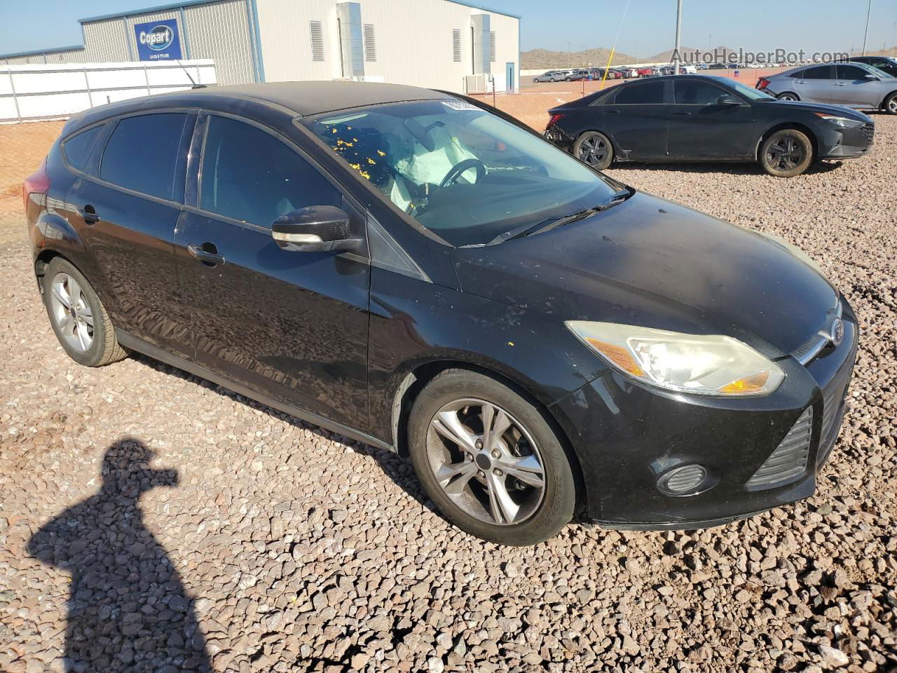 2014 Ford Focus Se Black vin: 1FADP3K23EL239681