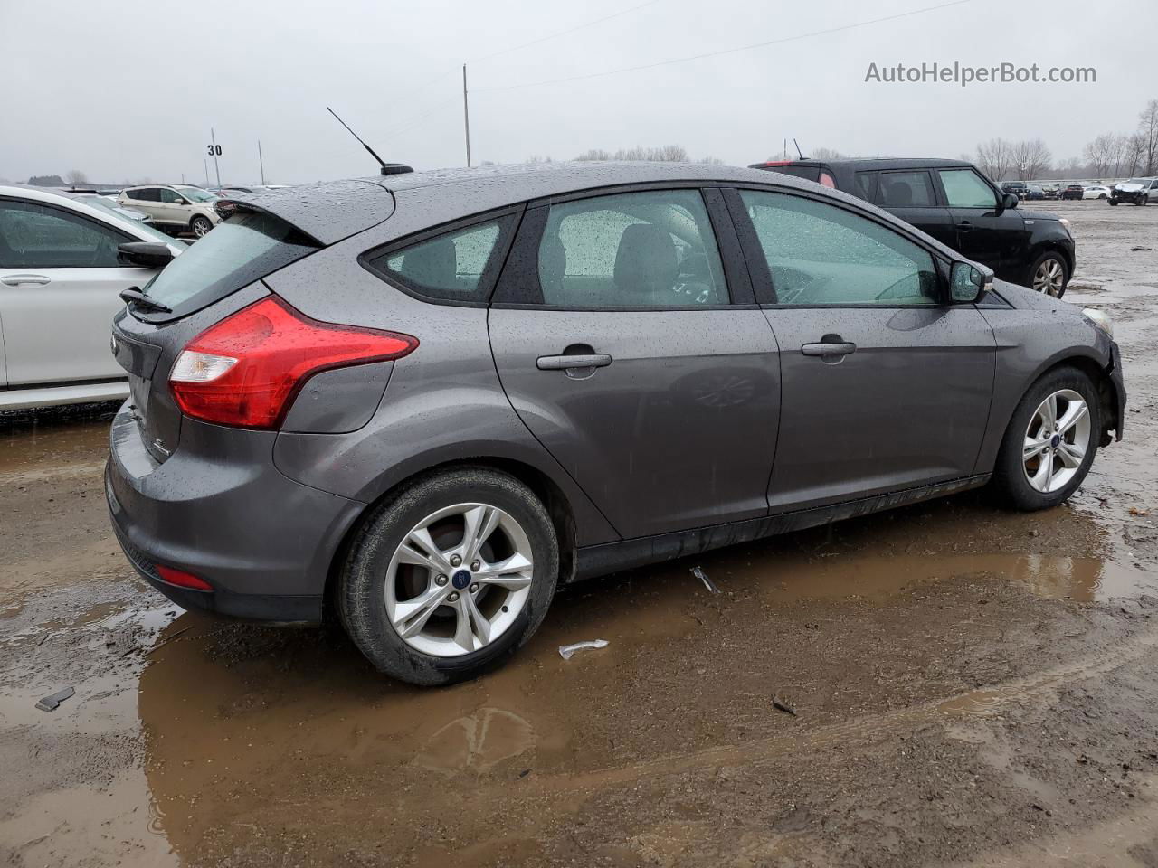 2014 Ford Focus Se Silver vin: 1FADP3K23EL249594