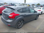 2014 Ford Focus Se Gray vin: 1FADP3K23EL254701