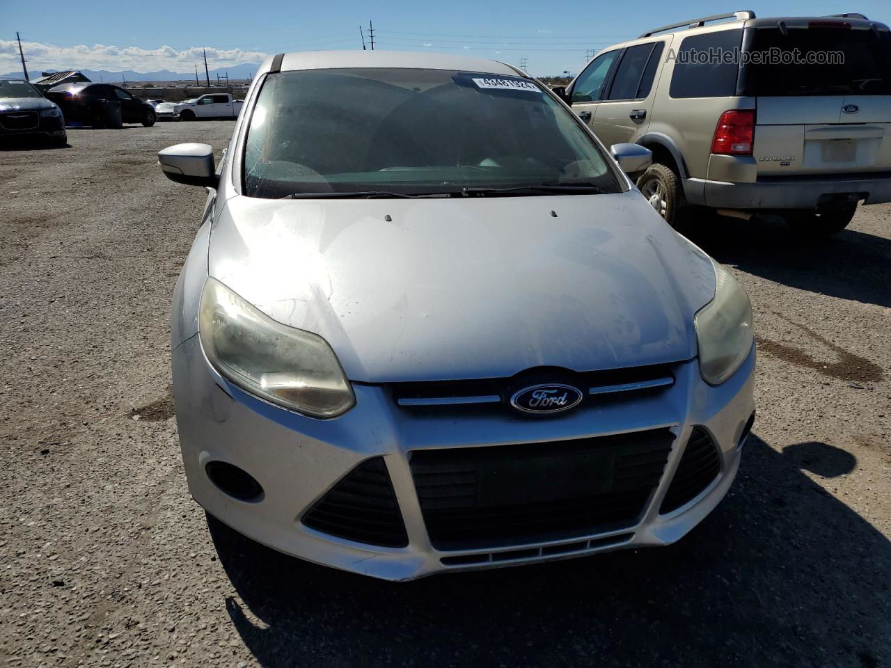 2014 Ford Focus Se Silver vin: 1FADP3K23EL287648