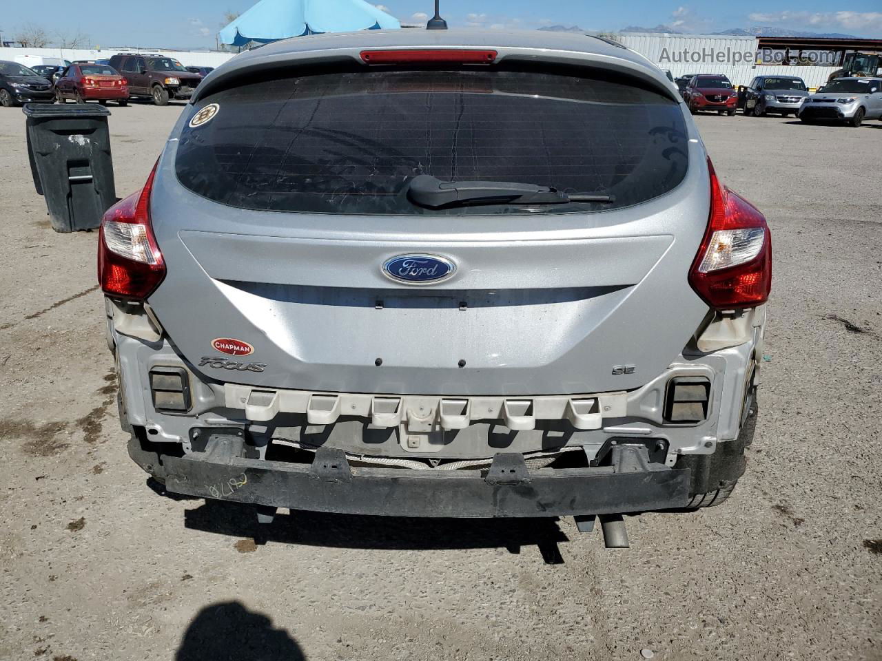 2014 Ford Focus Se Silver vin: 1FADP3K23EL287648