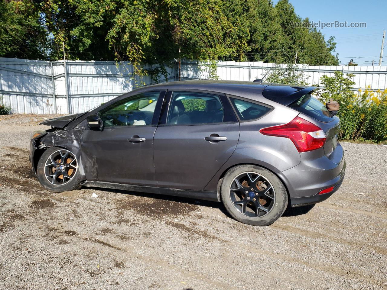 2014 Ford Focus Se Gray vin: 1FADP3K23EL289495