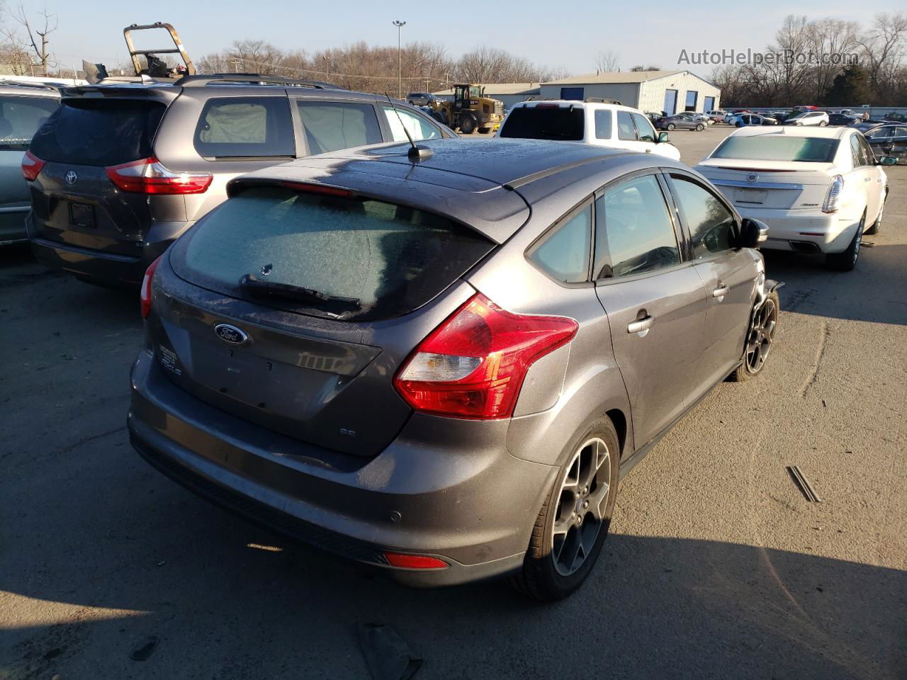 2014 Ford Focus Se Gray vin: 1FADP3K23EL338419