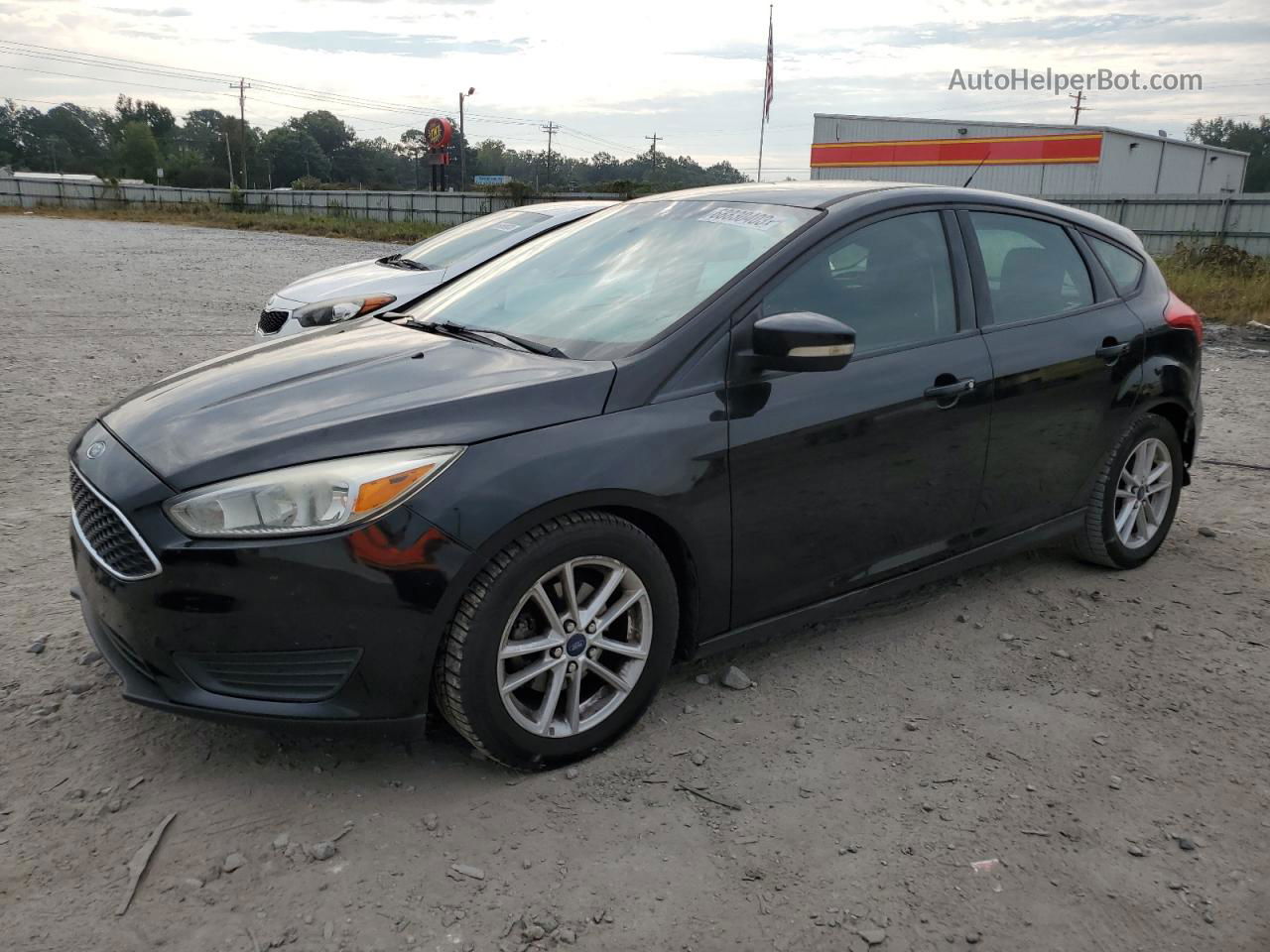 2015 Ford Focus Se Black vin: 1FADP3K23FL241979