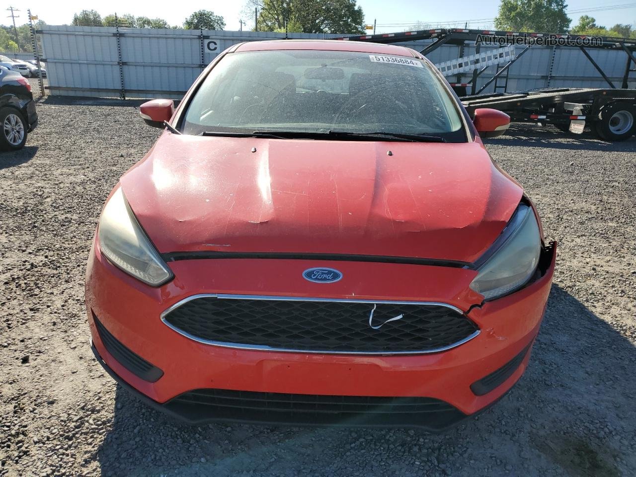 2015 Ford Focus Se Red vin: 1FADP3K23FL274304