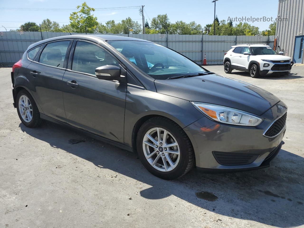 2015 Ford Focus Se Gray vin: 1FADP3K23FL276411