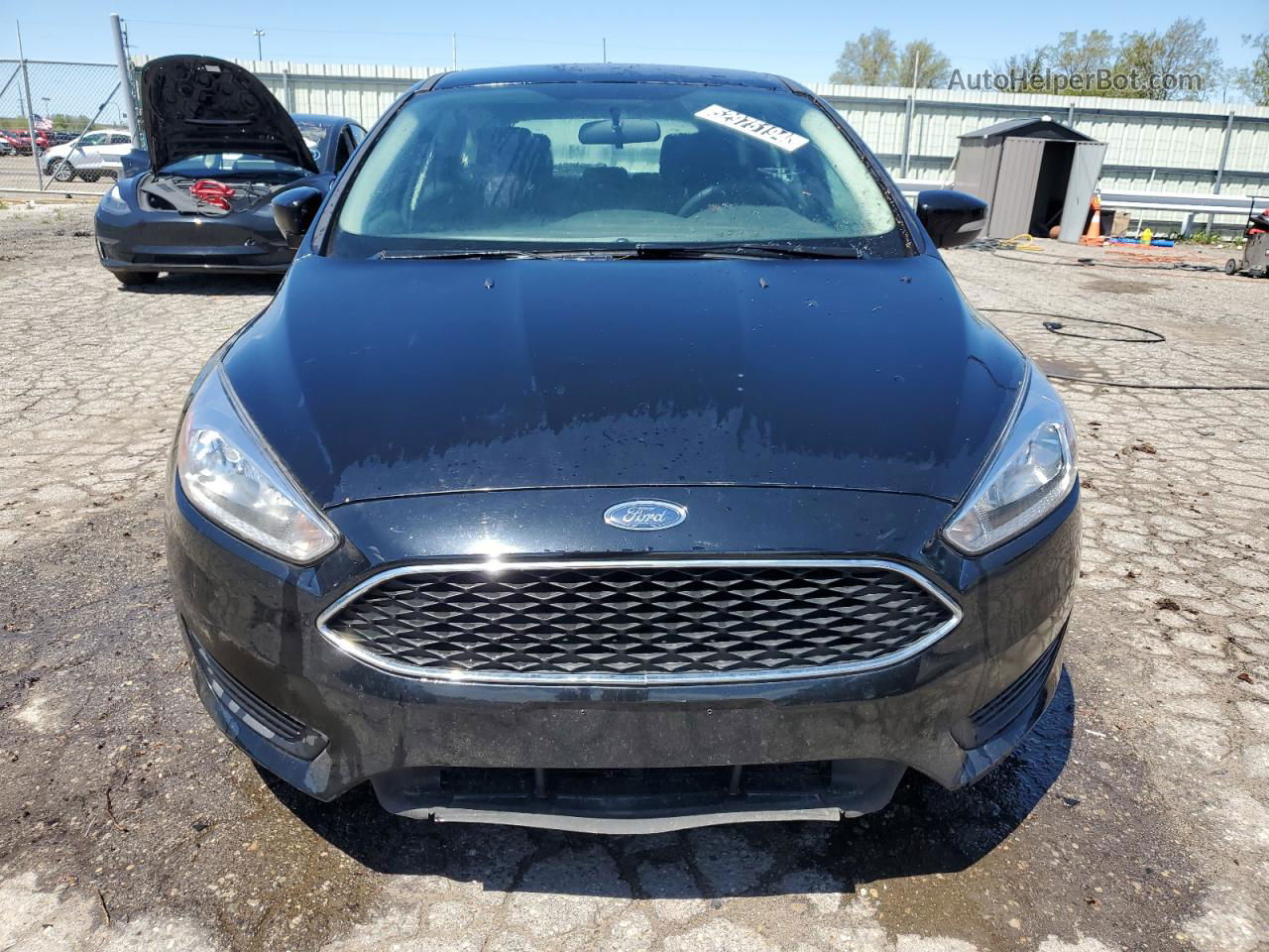 2018 Ford Focus Se Black vin: 1FADP3K23JL254627