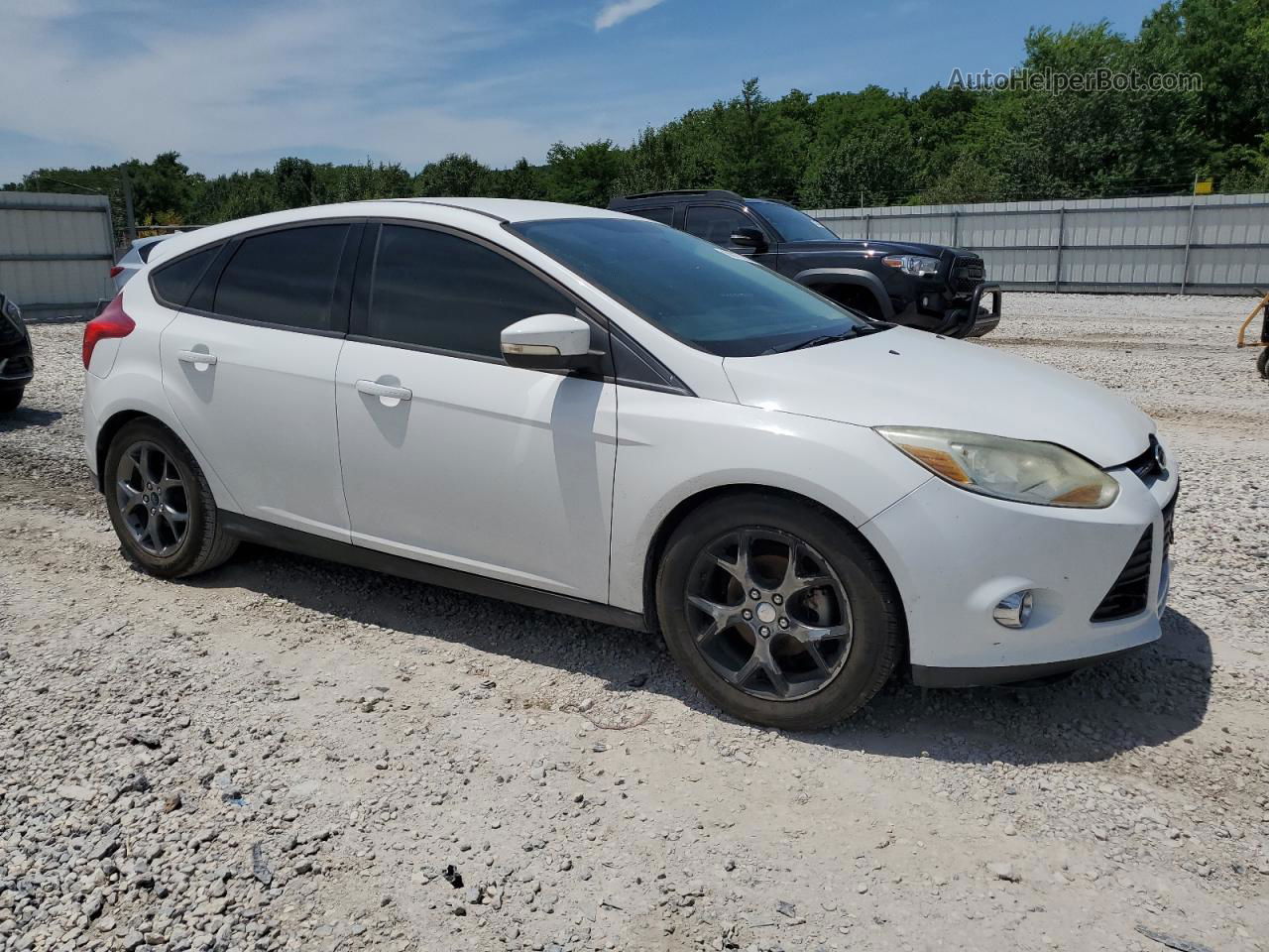 2013 Ford Focus Se White vin: 1FADP3K24DL183488