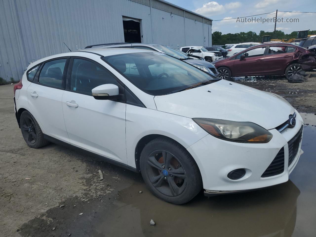 2013 Ford Focus Se White vin: 1FADP3K24DL216067