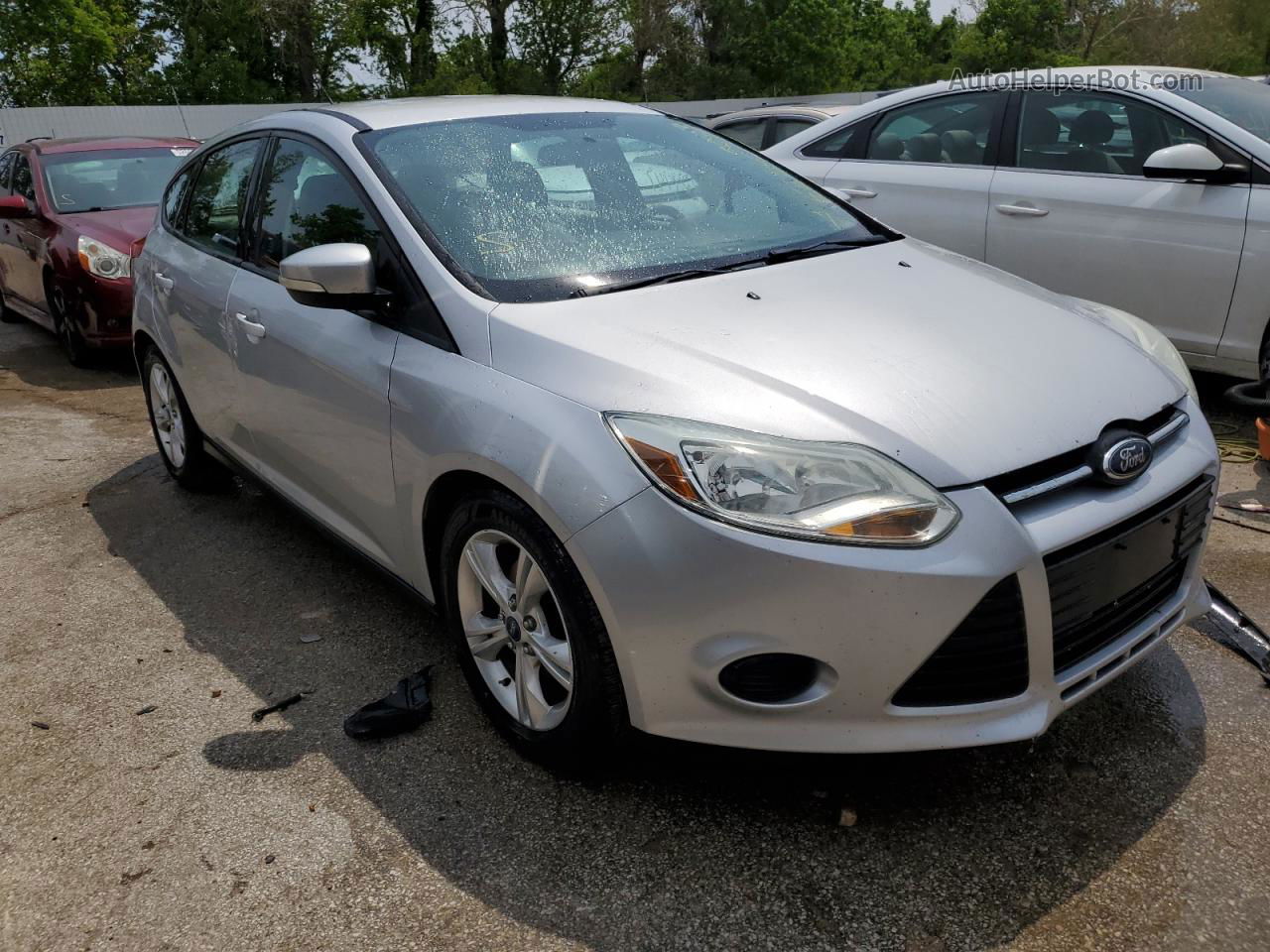 2013 Ford Focus Se Silver vin: 1FADP3K24DL244256