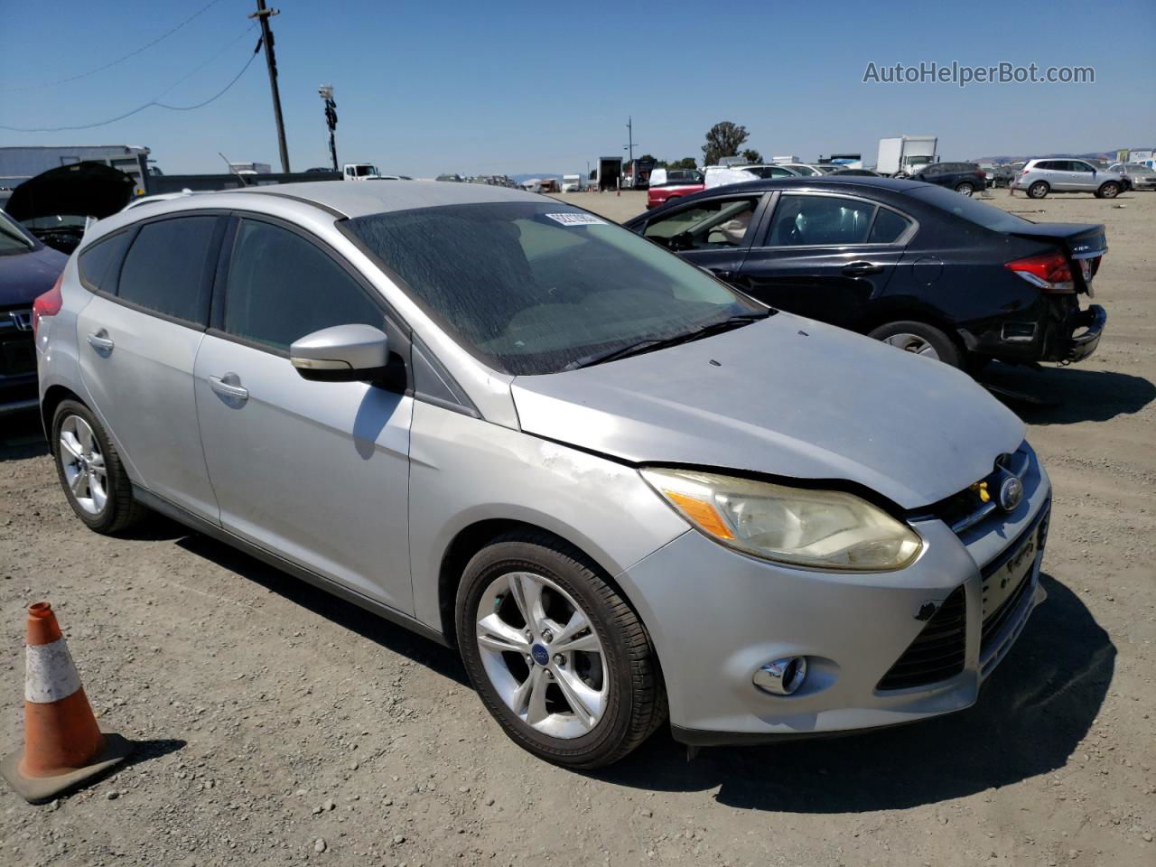 2013 Ford Focus Se Silver vin: 1FADP3K24DL273062