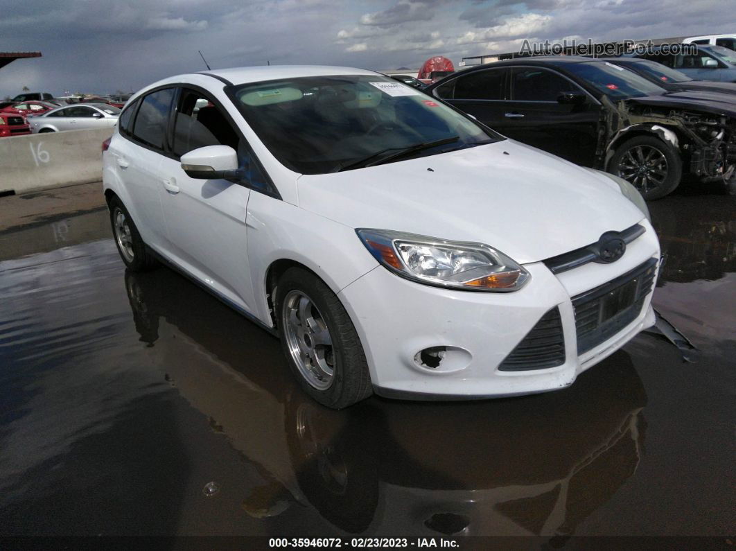 2013 Ford Focus Se White vin: 1FADP3K24DL290198