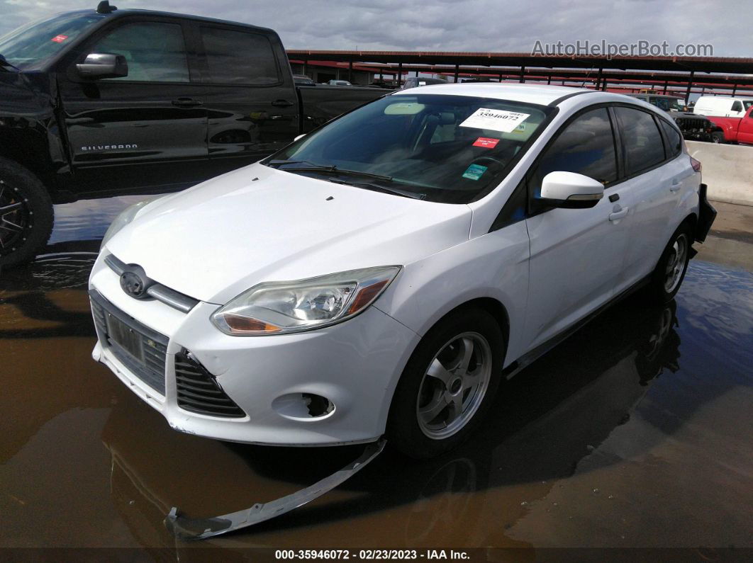 2013 Ford Focus Se White vin: 1FADP3K24DL290198