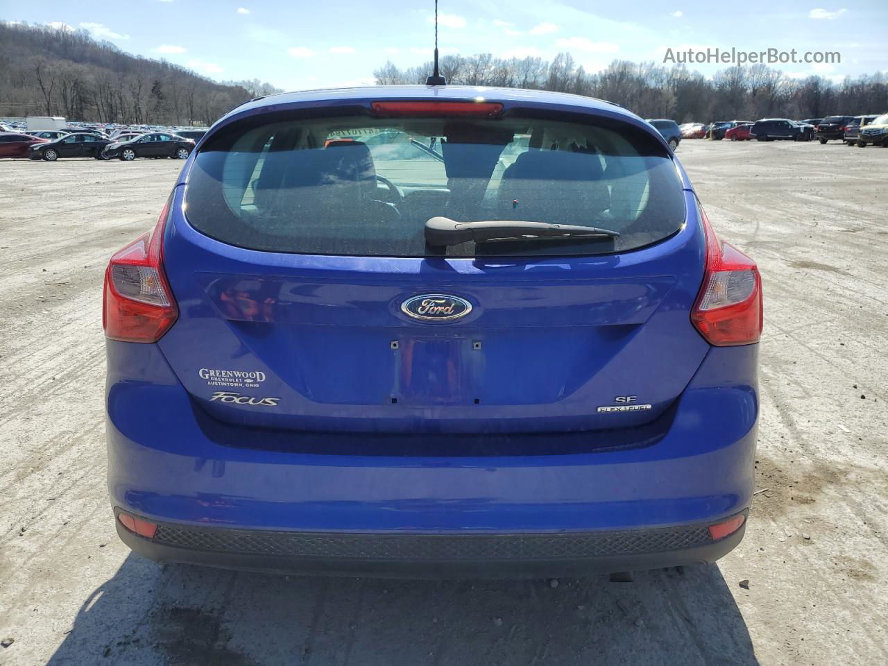 2013 Ford Focus Se Blue vin: 1FADP3K24DL303063