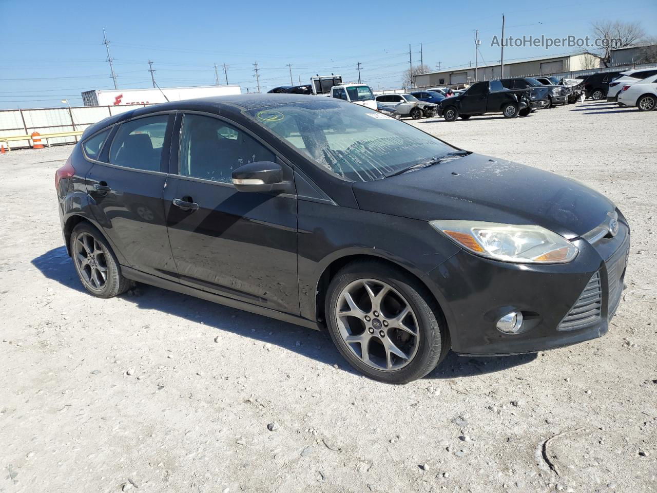 2013 Ford Focus Se Black vin: 1FADP3K24DL375087