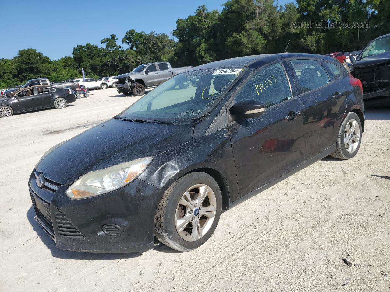 2014 Ford Focus Se Black vin: 1FADP3K24EL211503