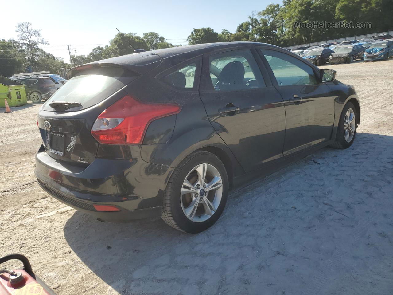 2014 Ford Focus Se Black vin: 1FADP3K24EL211503