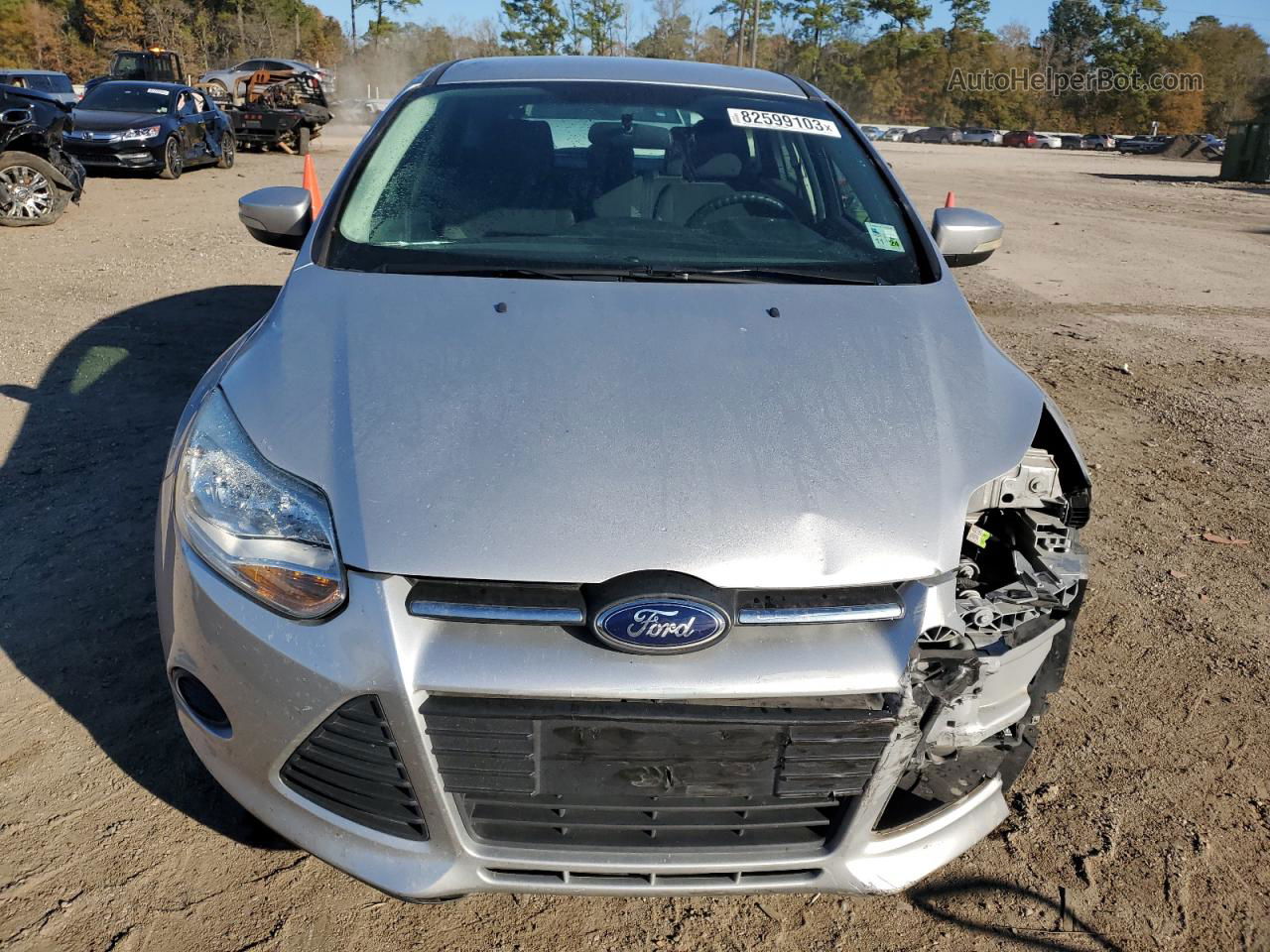 2014 Ford Focus Se Silver vin: 1FADP3K24EL312542