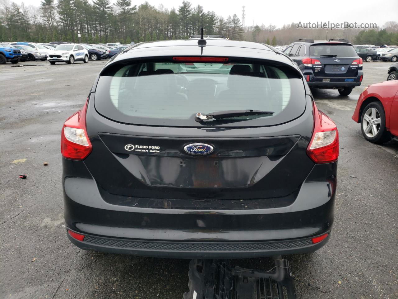 2014 Ford Focus Se Black vin: 1FADP3K24EL338185