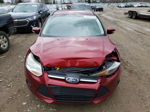 2014 Ford Focus Se Maroon vin: 1FADP3K24EL374233