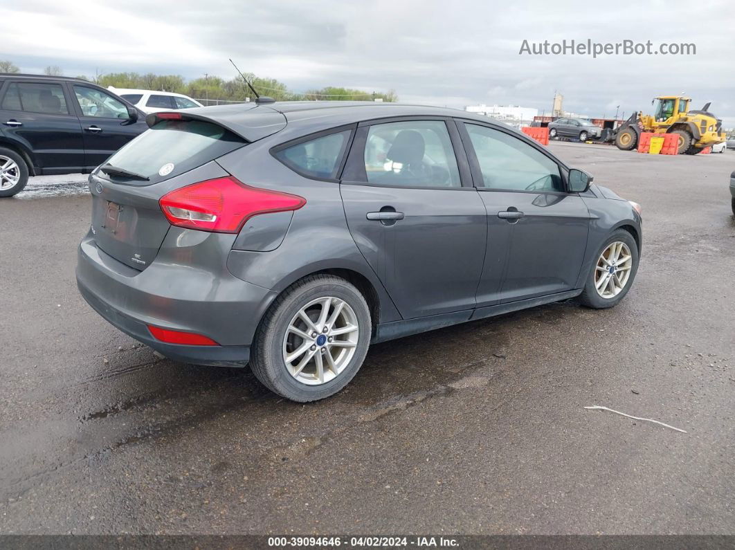 2016 Ford Focus Se Gray vin: 1FADP3K24GL216591