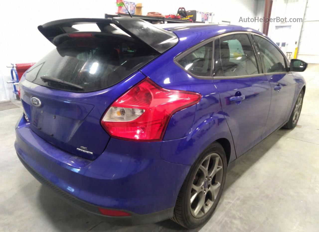 2013 Ford Focus Se Blue vin: 1FADP3K25DL128547